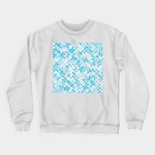 Nice metaball pattern abstract in blue Crewneck Sweatshirt